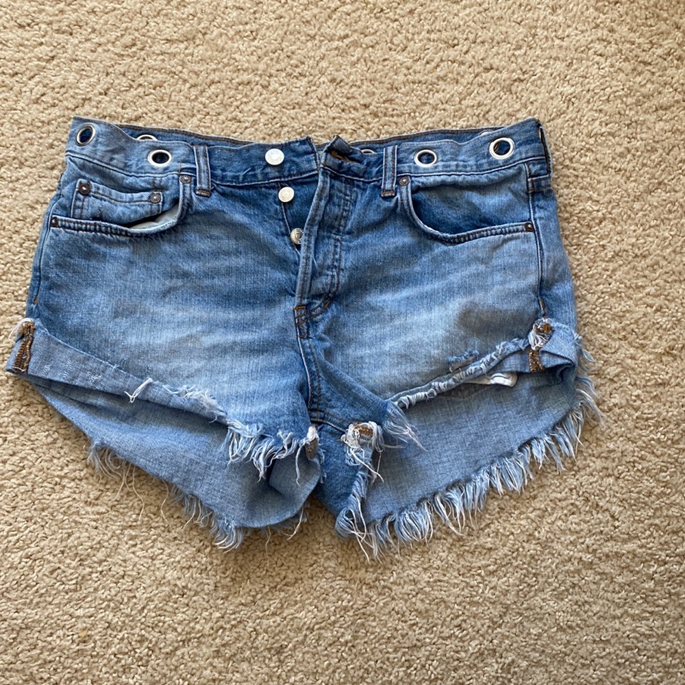 Free people jean shorts